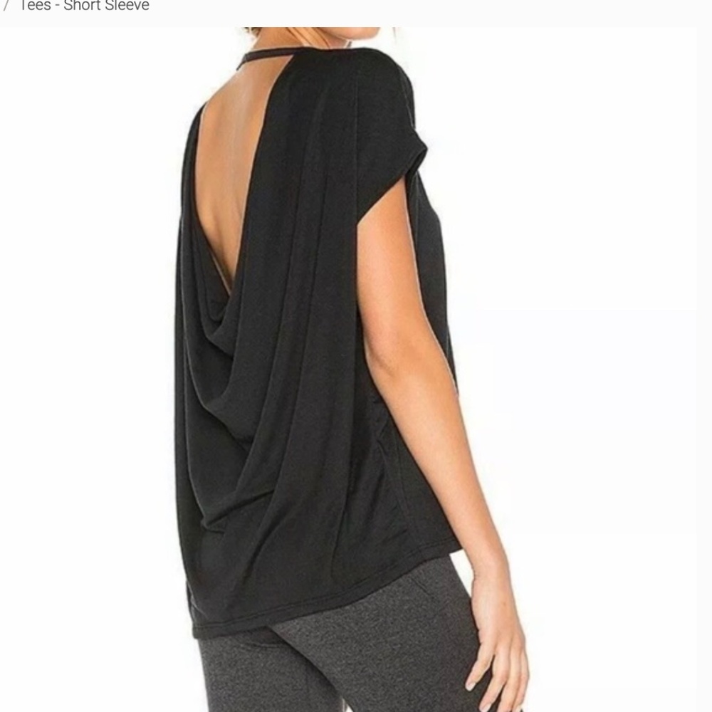 Onzie Gray Drop Back Silver Top - Size OS - NWT